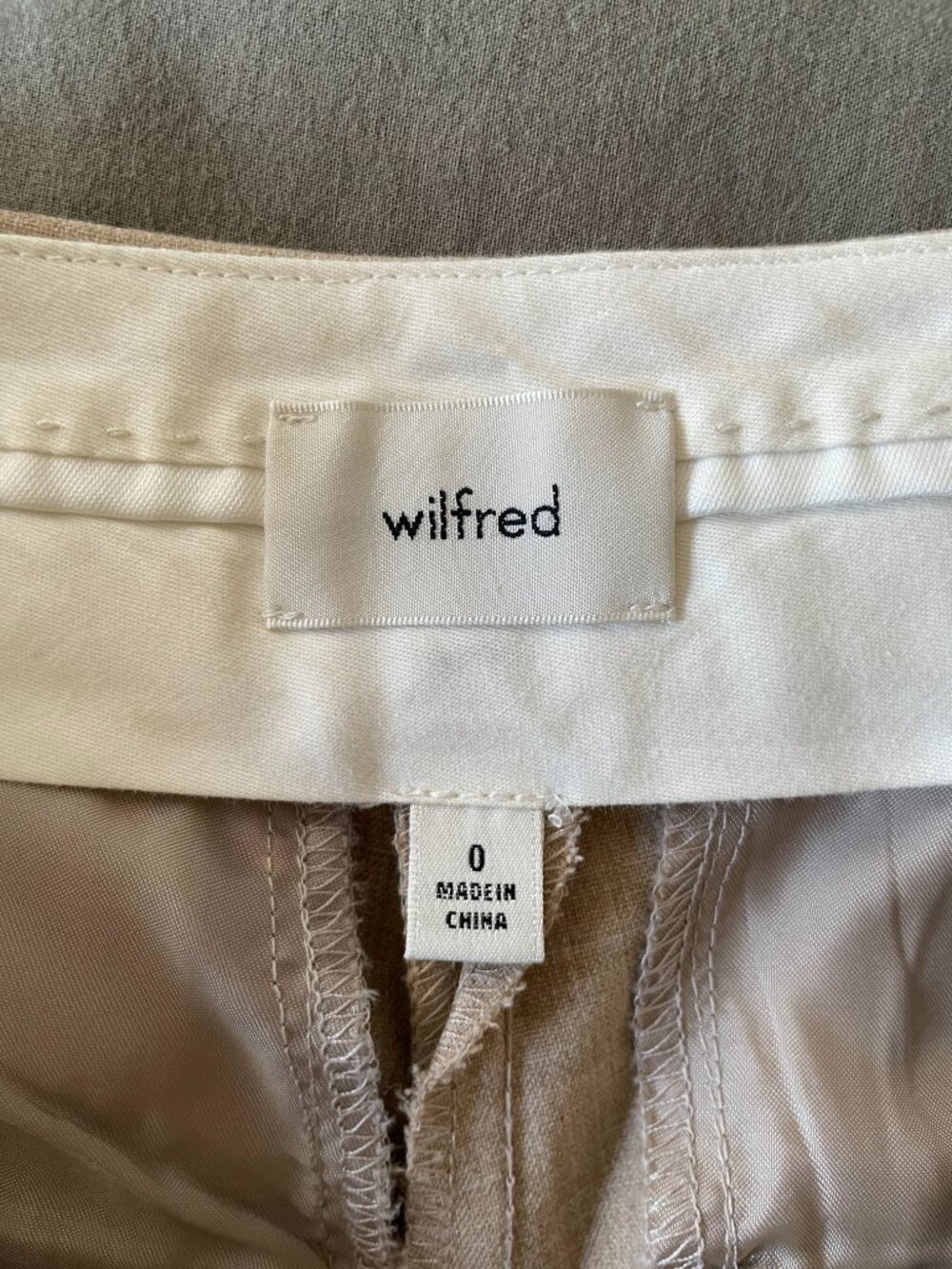 Aritzia Wilfred Pants in Beige - Picture 3 of 3